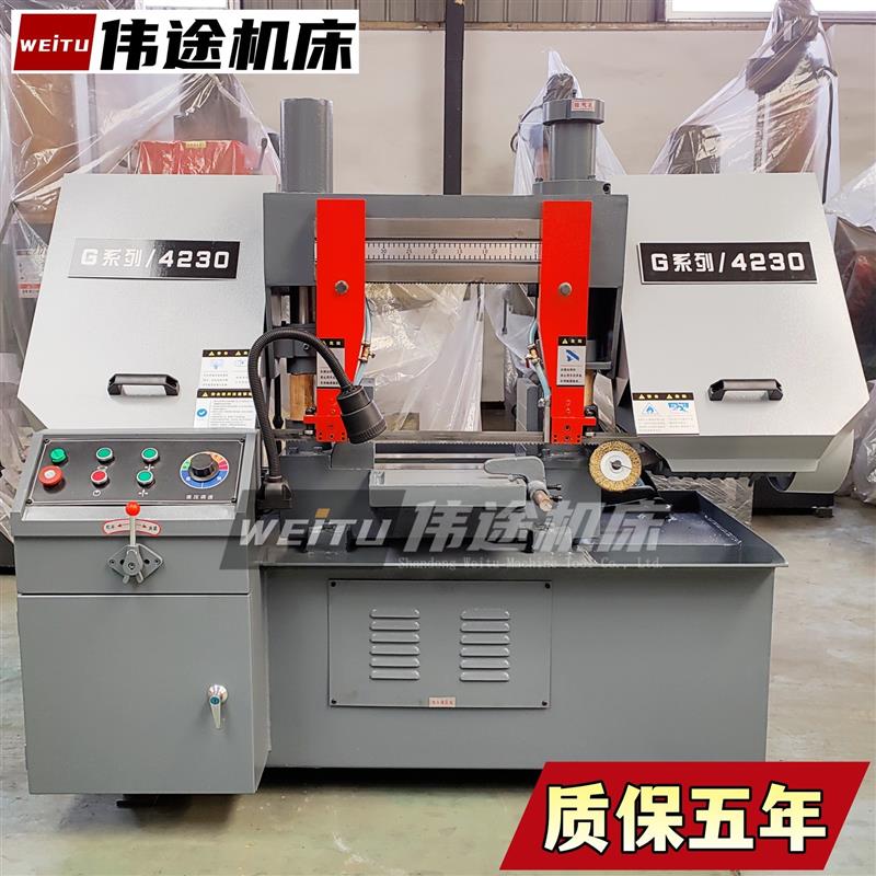 张家口锯床型号齐全GB4230金属带锯床4230锯床品号齐全闪电发货