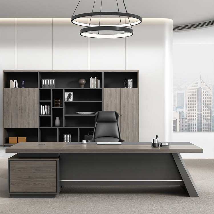 办公桌老板桌椅组合简约现代总裁室总经理单人大班台董事长办公家