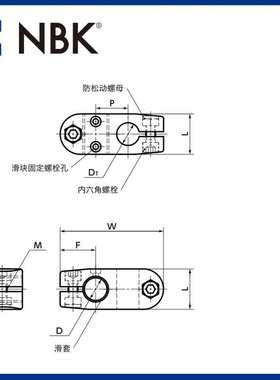 NBK GN131.1 滑块交叉线性引动器 直线运动部件配件传动 厂家直供