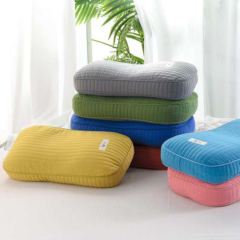 新款全棉荞麦壳枕头家用护颈椎助睡眠枕芯中老年养生单人枕可脱洗