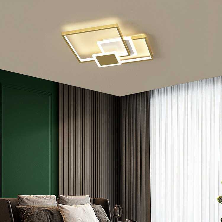 客厅吸顶灯 北欧简约现代LED灯饰照明家装灯具卧室顶灯大气方形灯