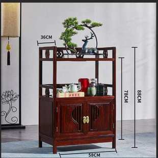 东非酸枝茶水柜实木茶具摆件餐边柜茶台收纳置物柜多功能储物柜