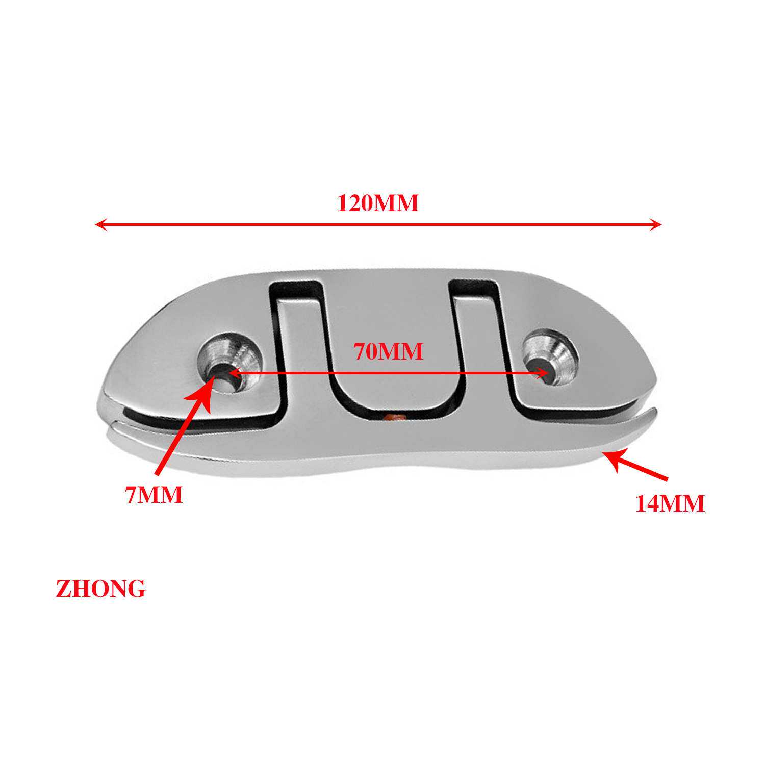 4.5寸提拉索栓118mm折叠栓 船用游艇用皮划艇五金配件 艾硕