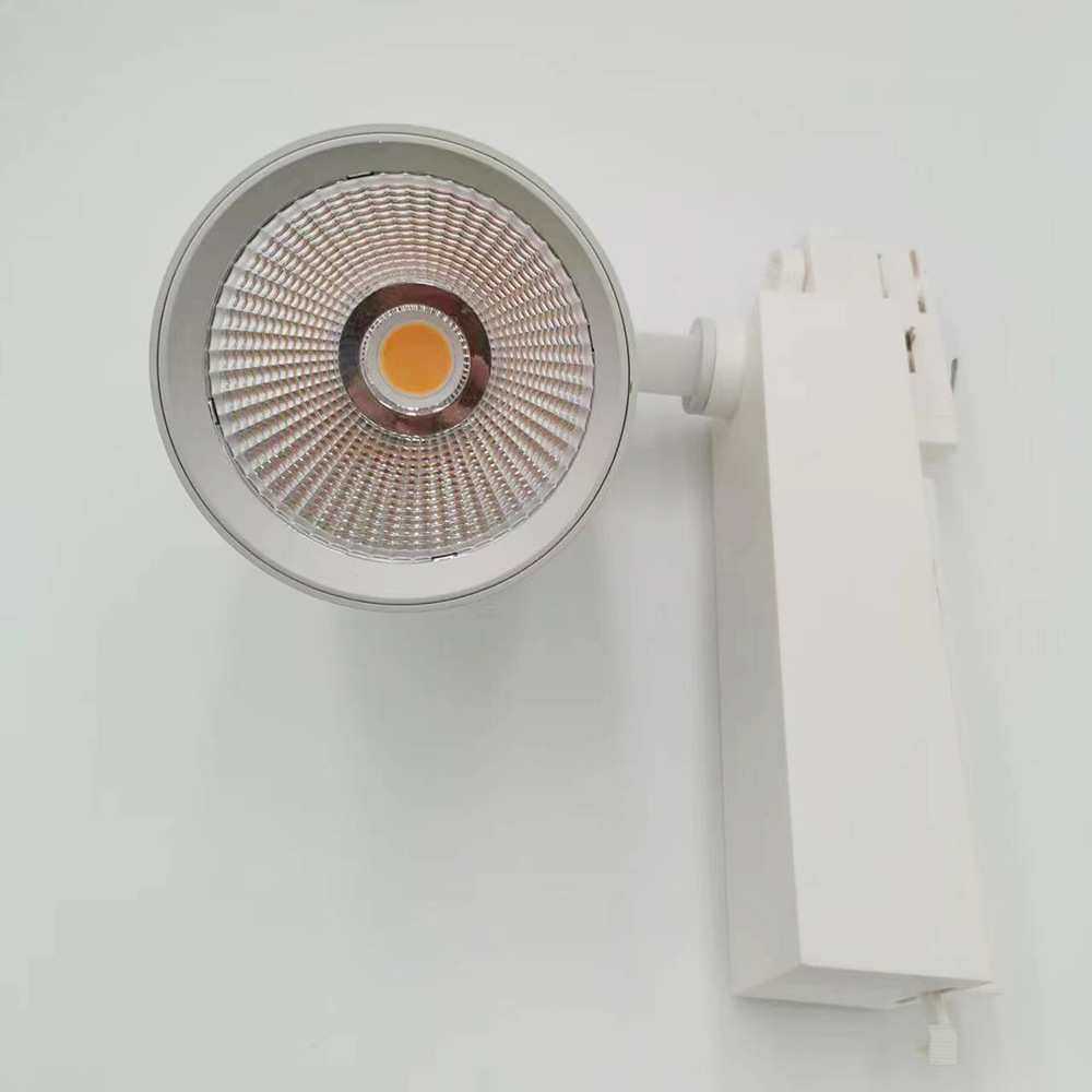 50W 60W COB LED轨道灯 4线 6线服装店商场照明 LED导轨灯