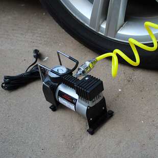 汽车充气泵150PSI转子款车用轮胎打气泵 12V车载工具箱单缸气泵