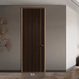 免漆实跨境铝木门卧室门隔音入户门酒店门木门平开单开门实木复合