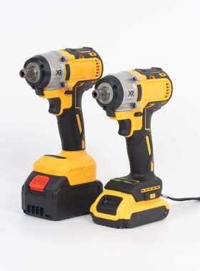 跨境多功能350N电动扳手外贸大功率冲击锂电扳手汽修风炮起子机