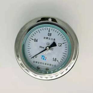 型 防腐低压 就地不锈钢耐震精密压力表 耐震电接点压力表 Y100