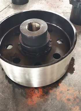 NGCL型带制动轮鼓形齿式联轴器45锻件500制动轮齿式联轴器
