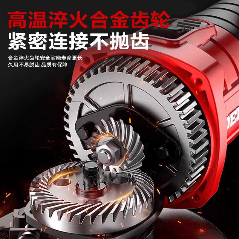 德力西无刷锂电角磨机抛光机大功率切割机打磨电动充电式磨光机