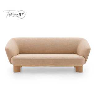 北欧实木布艺沙发小户型客厅日式简约现代设计师创意单人双三人位