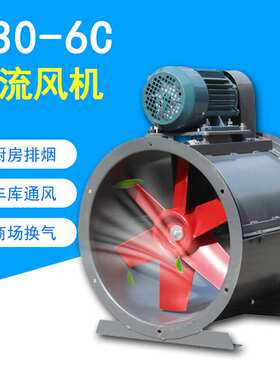 九洲普惠T30-4C型380v外置电机轴流风机工业除尘喷漆房通风机设备