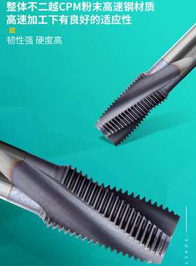 镀TICN不锈钢管螺纹丝锥管牙螺旋丝攻PS/PT/NPS/NPT1/4 1/2