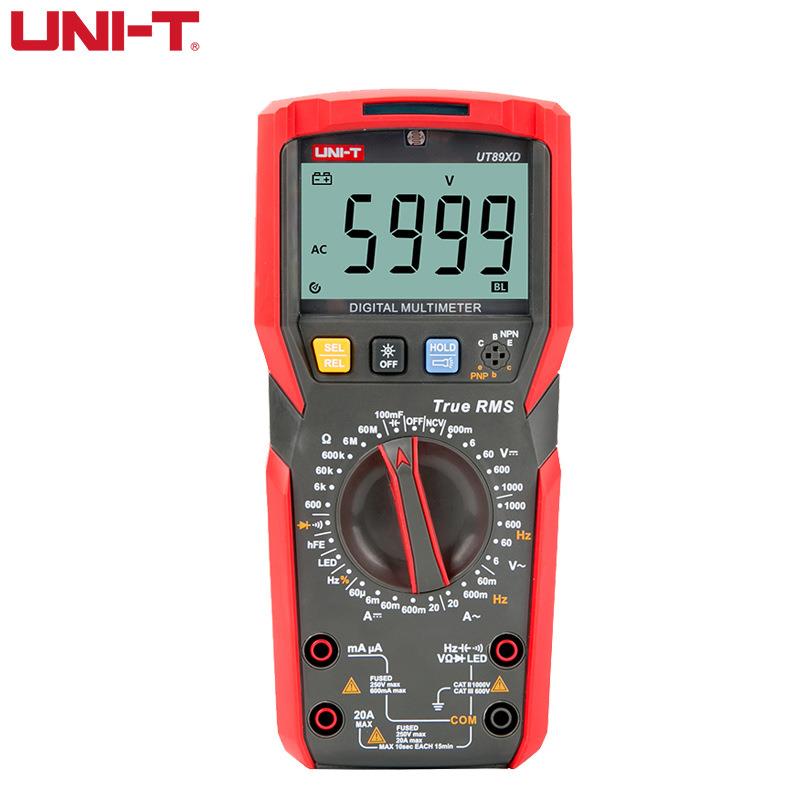 优利德UT89XD高精度数显万用表电工防烧智能多用表批