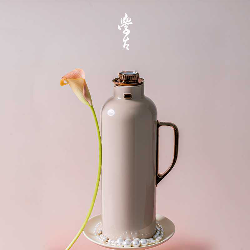 学古|一原传家壶·奶茶金 焖茶壶热水壶暖壶热水瓶家用保温1.6L