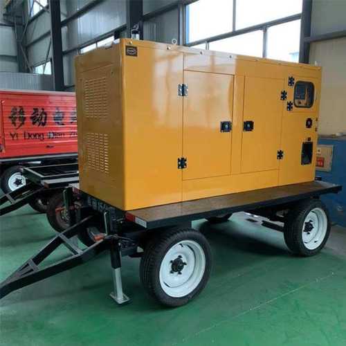 四轮式拖车移动柴油发电机组 移动电站 工地户外用应急电源车