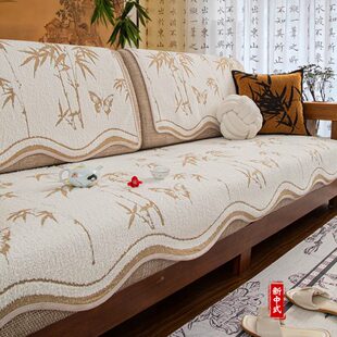 防滑异形套罩高端布坐垫实木沙发红木沙发新中式沙发垫古典中国风