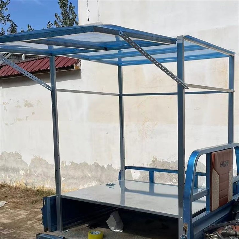 轮车上的摆摊架臭豆腐凉皮夜市电动车改J装架车架子路边炸垒德株