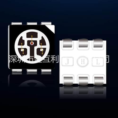 高亮 低光衰 5050贴片式LED灯珠 黑面晶元芯片 LED灯芯 50