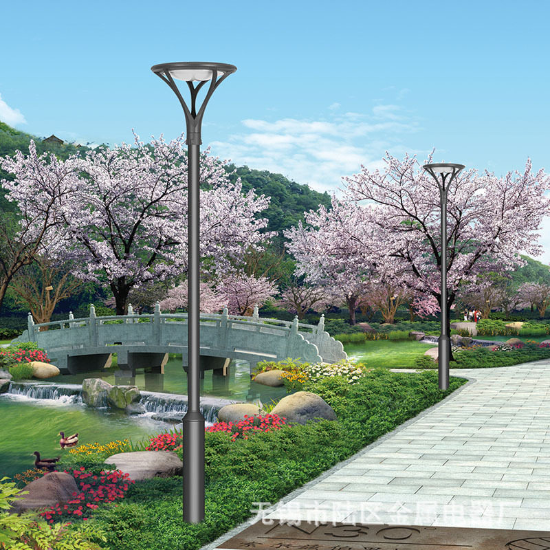 LED庭院灯头户外全铝防水景观灯小区公园别墅社区4米道路灯