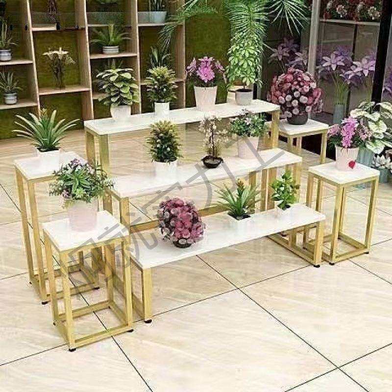 花店花架鲜花铁艺客厅花架子置物架家用简易立式架子加厚收纳落地图片