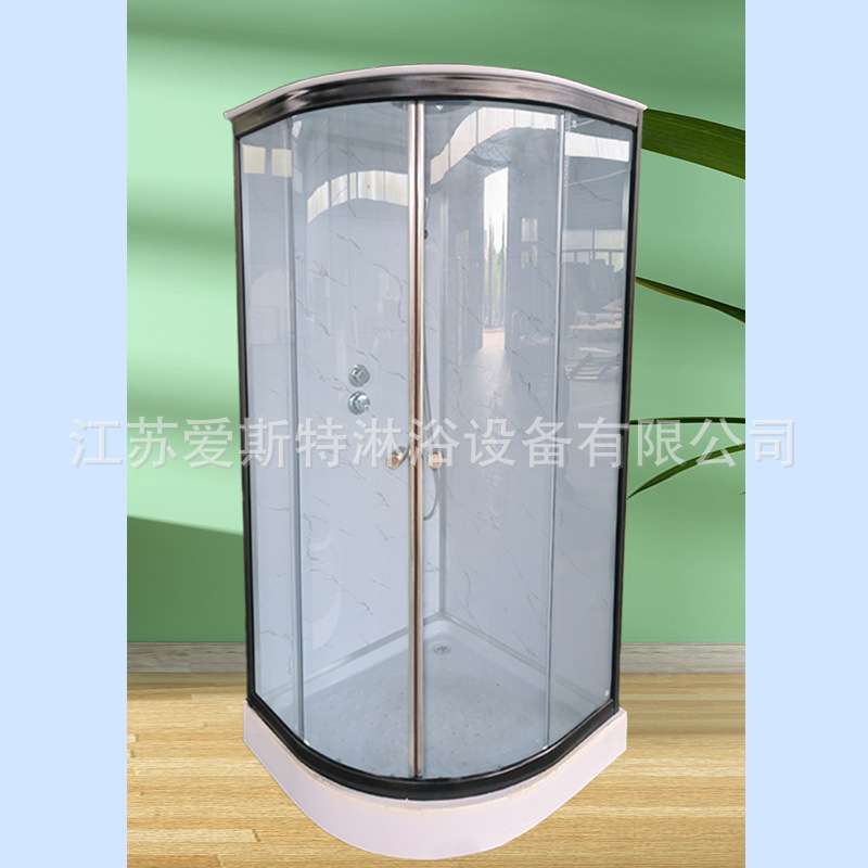整体淋浴房弧扇形移动洗澡间农村浴室一体式沐浴洗浴间家用冲凉房