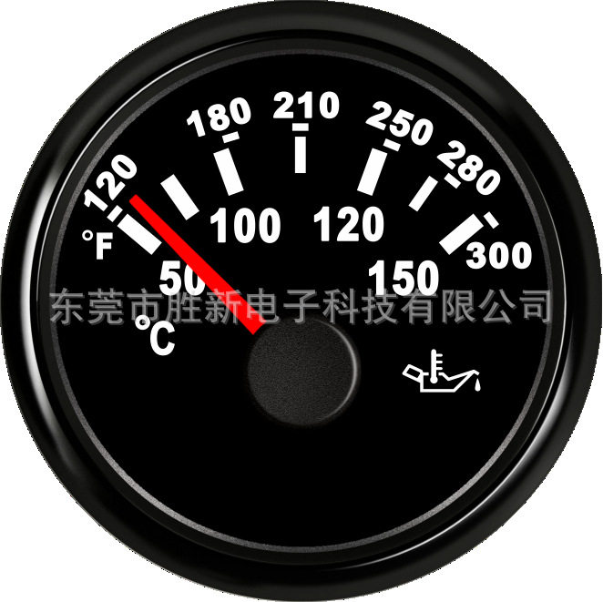 发动机组机油温度油温表50-150度带报警点