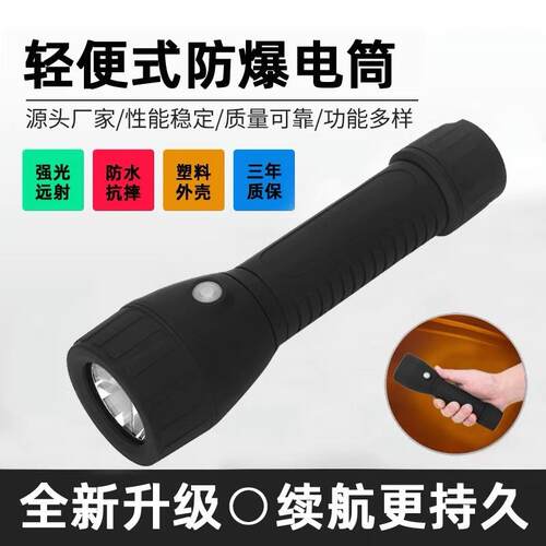 BAD206LED防爆防水防静电塑料手电筒 BAD206轻便式防爆电筒电