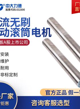 ZD中大力德直流无刷直径50/60电动滚筒动力分拣物流运输顶升辊筒