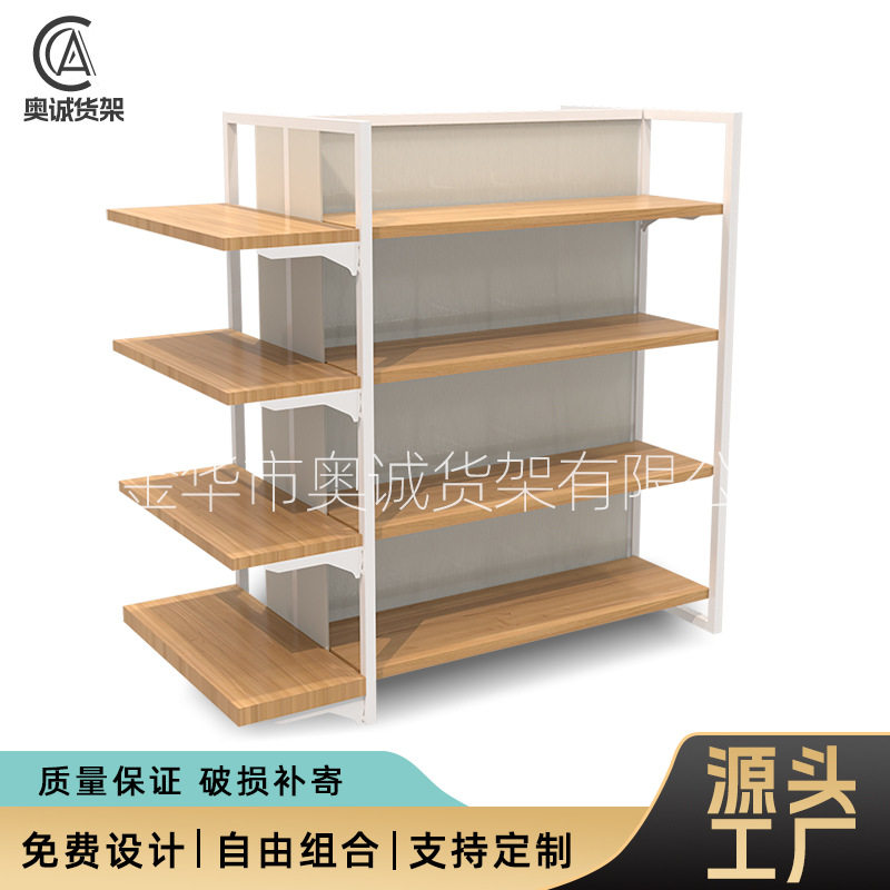 厂家直供钢木超市陈列货架