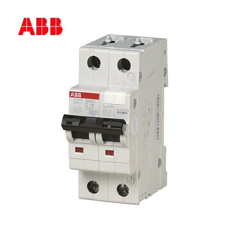 ABB断路器GS201系列25A漏电保护6KA开关1P+NGS201AS-D25/0.1