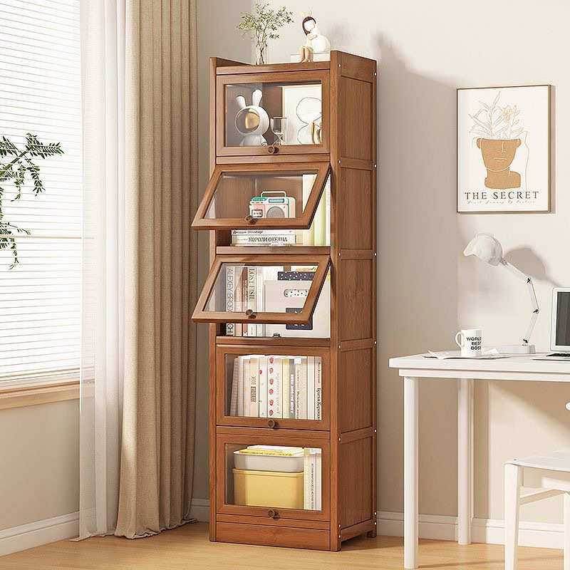 书架落地置物架学生家用防尘书柜客厅简易大容量加厚夹缝收纳柜子,3C数码配件,USB灯,淘宝优惠券,粉丝福利购,淘宝优惠卷