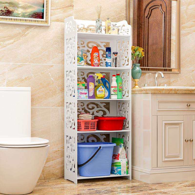 卫生间置物架落地式储物柜收纳神器家用洗手间浴室收纳架欧式桶架