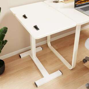桌面延长板落地带轮键盘托架延伸板办公室桌边可折叠小桌子拓展台