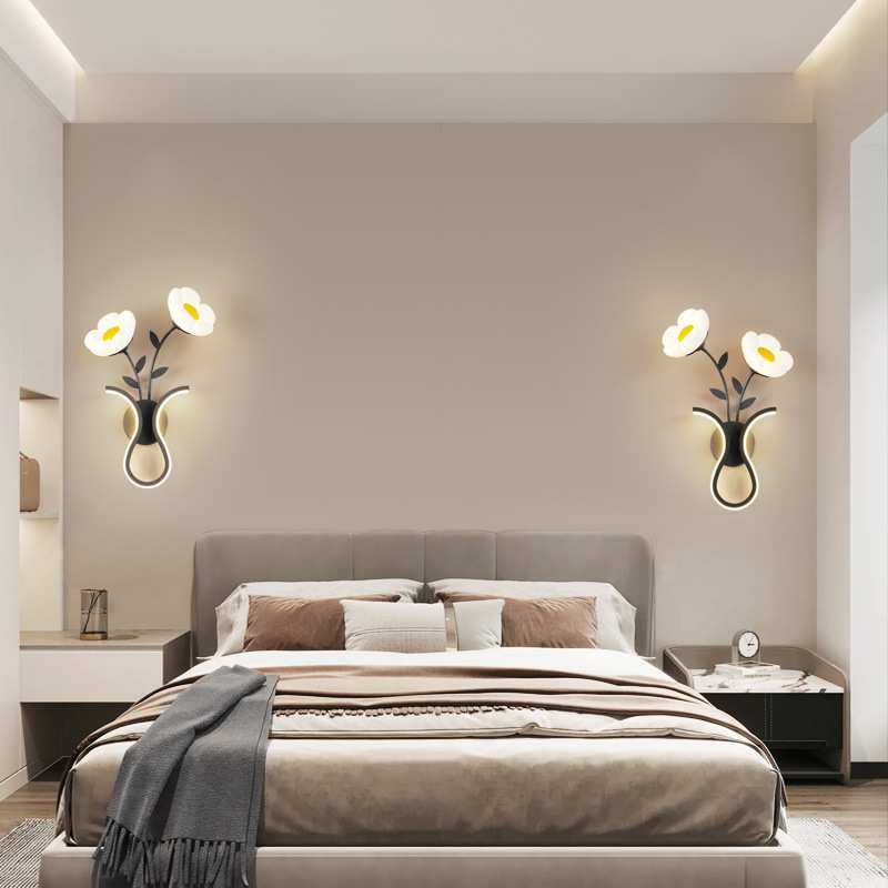 壁灯床头灯卧室墙壁灯客厅电视背景壁灯年新款房间床头装饰灯