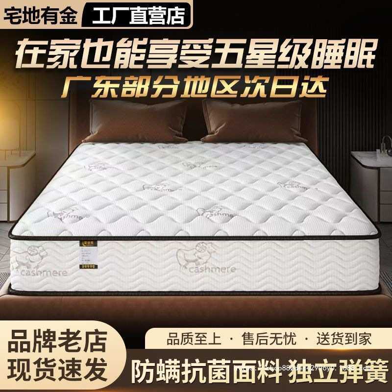 席梦思床垫家用软硬20cm厚1.8米1.5经济型静音弹簧床垫厂一