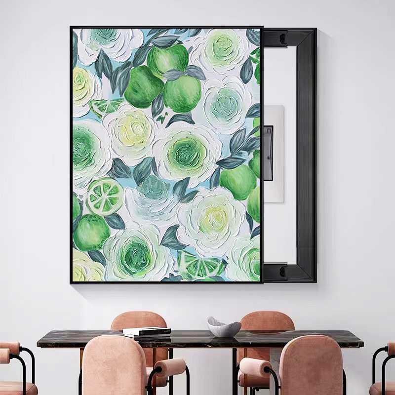 电表箱画装饰画免打孔现代简约风开关电闸箱遮挡装饰配电箱挂画