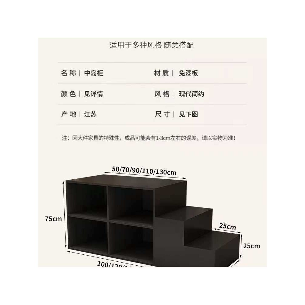 ?新款服装店黑色展示台展示女装童装店流水陈列架中岛柜展示柜双