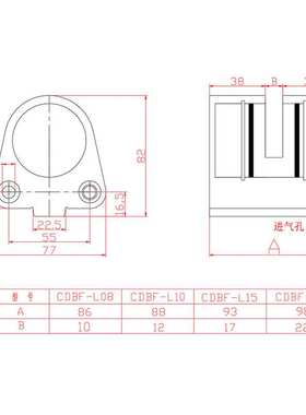 空压蝶式制动器气动刹车CDBF-L08数控车床专用刹车蝶式制动刹车