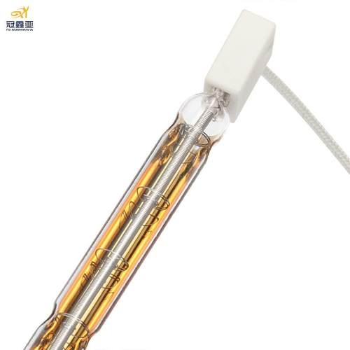 红外线半镀金1KW350MM红外线加热灯管IR石英卤素红外线电加热管