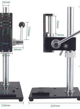 推拉力计机架HPA手压式压力测力机台压力试验机负荷测试HPB带标尺