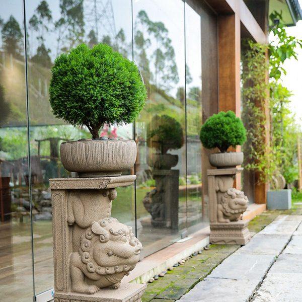 汉韵堂庭院石雕门墩户外门口大门装饰花盆底座花园造景抱鼓石摆件,家居饰品,户外/庭院摆件,淘宝优惠券,粉丝福利购,淘宝优惠卷