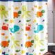 厕所涤纶浴帘防水挂帘卡通遮光帘卫生间窗帘隔断浴室帘淋浴防霉