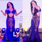肚皮舞舞同款 芳唯老师连衣裙表演服 L肚皮舞开场舞东方Y演出服装