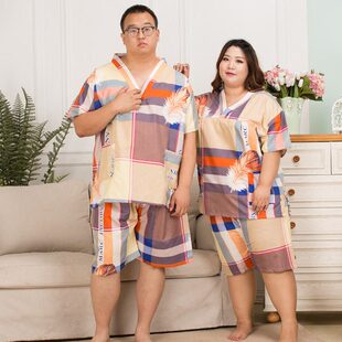 030-20家居服按摩服加肥加大服特大码睡衣浴衣0男女桑拿斤汗蒸服