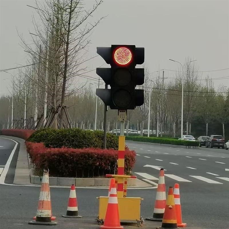 太阳能红绿d灯临时交通信号灯可升降信号灯学校十字路口移动红绿