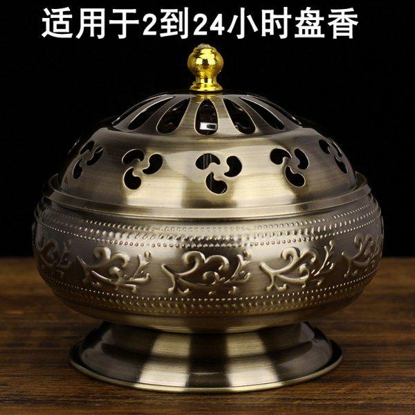 供佛大号檀香盘香炉12小时24小时香薰炉室内家用环香炉支架熏香炉,家居饰品,香薰炉,淘宝优惠券,粉丝福利购,淘宝优惠卷