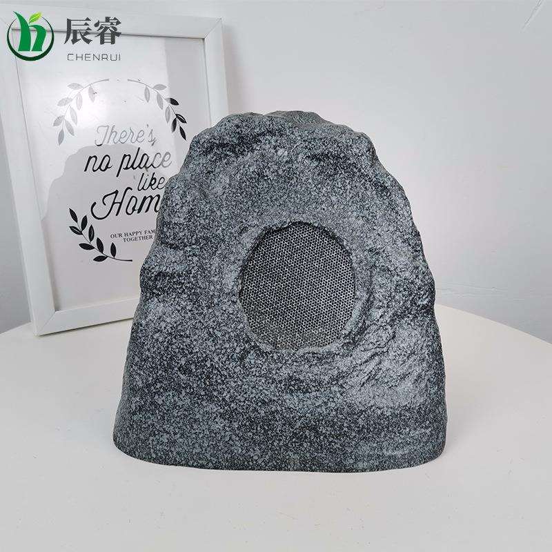 仿真绿植室外草坪音响石头 园林景观假山装饰玻璃钢花园摆件