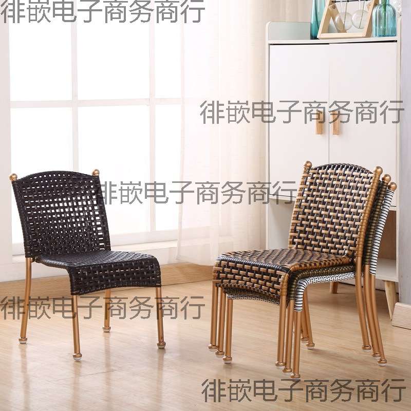 小藤椅子靠背椅儿童成人家用小号编织矮凳子单人阳台客厅茶几呷鸣