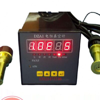 上海云捷DZA1数显电阻真空计 ZJ-52金属电阻规管 皮拉尼规